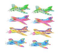 Beaupretty 12pcs Foam Airplane Lightweight Hand Throwing Outdoor Flying Plane for Boys Birthday Gift Enhances Coordination Crash Resistant Models