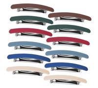 Beaupretty 12pcs Frosted Hairpin Women Hair Clips Hair Bow Clips French Barrettes for Thick Fashionable Accessories for Ponytail