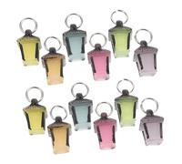 Beaupretty 12pcs Glow Dark Resin Lantern Charms Miniature Decorative Crafts with Luminous Effect Creative DIY Micro Landscape Ornaments for Home and Party Ambiance