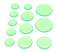 Beaupretty 12pcs Green Silicone Drum Dampener Pads Self-adhesive Drum Mute Cushions Sound Dampening Pads for Acoustic and Electronic Practice