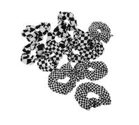 Beaupretty 12pcs Grid Hair Ring Hair Ties Scrunchies Bulk Pocket Scrunchie Accessories for Black Women Cute Bands Scrunchy with Zipper Pocket Black Cloth
