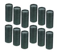 Beaupretty 12pcs Kraft Paperboard Tubes with Lids Round Storage Containers for Essential Oils Tea Incense Multipurpose Light and Heat Protective Packaging Boxes in Dark Green