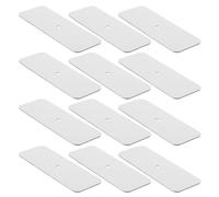 Beaupretty 12pcs Magnetic Cabinet Light Strip Self Adhesive Iron Plate for Secure Lighting Installation, 2.95" X 1.10" Replacement Metal Backing Under Cabinet, Wall, and Closet Magnetic