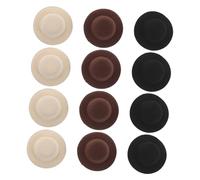 Beaupretty 12pcs Mini Western Cowboy Top Hat Hair Clips for Lightweight Stylish Barrettes in Black Beige Comfortable Secure Hair Accessories for Daily Wear and Party Dress Up