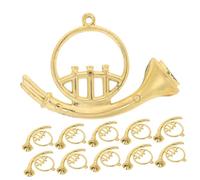 Beaupretty 12pcs Miniature Alto Saxophone Christmas Tree Ornaments Plastic Musical Instrument Decorations for DIY Wreaths Dollhouse Accessories and Holiday Home Office Decor