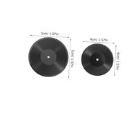 Beaupretty 12pcs Miniature Vinyl Record Models Dollhouse Decoration Retro Black Phonograph Discs for DIY Crafts Photo Props Collectible Music Lover Accessories