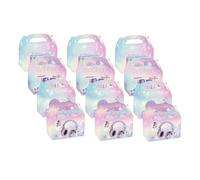 Beaupretty 12pcs Music Theme Candy Treat Boxes Drum Note Radio Shapes White Cardboard Easy Assembly Lightweight Retro Eyecatching Design Party Decorations for Adults