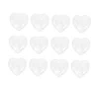 Beaupretty 12Pcs Natural Heart Shaped Stone Decor Durable Decorative Stones for Garden Desk Micro Landscape Elegant Craftsmanship for DIY Projects Visual Delight with Natural Texture for Love