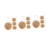 Beaupretty 12pcs Natural Loofah Sponge Dish Washing Scrubber Convenient Kitchenware Cleaner Multipack Washing up Sponges for Dishes