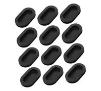 Beaupretty 12pcs Oval Piggy Bank Rubber Stoppers Dual PVC Bottom Plugs Secure Coin Storage Easy Access Replacement Caps for Money Saving Box