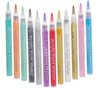 Beaupretty 12pcs Painted Graffiti Pen for Manicure Girl Nail Painting Tool Diy Nail Art Paint Pen Fine Line Drawing