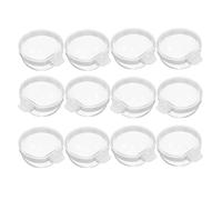 Beaupretty 12pcs Parrot Water Dispenser and Feeding Cups Small Size Plastic Detachable Hanging Bowls for Bird Cages Suitable for Parakeets Cockatiels Lovebirds