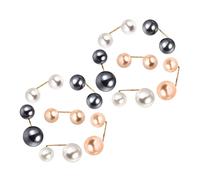 Beaupretty 12Pcs Pearl Brooches for Women Elegant Clothing Fasteners Versatile Dress Clips Chic Jewelry for Sweaters Scarves and Shawls for