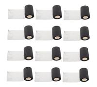 Beaupretty 12pcs Pre Wrap Athletic Tape for Sports Shock-Absorbing Underwrap for Ankle and Calf Versatile Bandage for Badminton Soccer and More Black