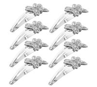 Beaupretty 12Pcs Rhinestone Butterfly Hair Clips Snap Hair Pins for Women Vintage Stylish Barrettes Hair Accessories for Parties and Daily Styling
