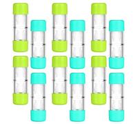 Beaupretty 12pcs Rigid Gas Permeable Scleral Lens Case with Left-Right Marked Compartments Leakproof Protective Lens Storage Box for Travel and Daily Use Portable Holder for RGP and Soft