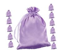 Beaupretty 12pcs Satin Wig Bags Hair Tools Travel Bag Hair Extensions Storage Drawstring for Keeping Your Wigs Accessories Organized