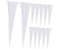 Beaupretty 12Pcs Single Flower Sleeve Packaging Boxes White Bouquet Wrap Bags for Valentine’S Day Anniversary Birthday Flower Supply