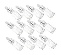 Beaupretty 12pcs Small Glass Dropper Bottles for Essential Oils Reusable Travel Sub Bottles Thick Wear-resistant Design for Packing and Perfume for Travel