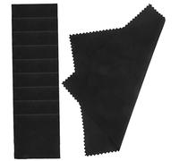 Beaupretty 12pcs Thick Microfiber Cleaning Cloths for Musical Instruments Versatile Soft Polishing Cloths for Guitar Violin Oboe Durable and Reusable Convenient Storage Black