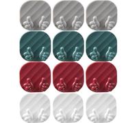 Beaupretty 12pcs Utility Hook Thumb Shape Abs Wall Hook with Tight Fitting and Smooth Sliding Features Assorted Colour for Keys and USB Cable Storage