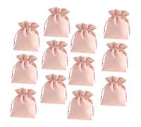 Beaupretty 12pcs Valentine's Day Candy Bag Cellophane Party Bags Drawstring Pocket Festival Party Candy Pouch