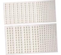 Beaupretty 12sheets Pearl Veneer Makeup Gems Adhesive Hair Pearls Face Nail Art Stickers for Parties and Events