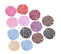 Beaupretty 13pcs Crocheted Hairnet Women Snood Elastic Hairnet Bun Hair Net for Flight Attendant Dancer