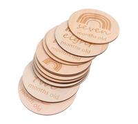 Beaupretty 13pcs Growth Cards Double Sided Rainbow Memory Photo Props for Newborn Monthly Commemorations Unisex Design Natural Material Smooth Surface