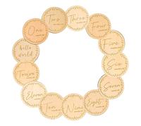 Beaupretty 13pcs Wooden Milestone Marker Set for Classic Design Milestone Cards for Newborn Growth Photography Photo Props to Capture Special Moments