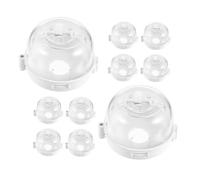 Beaupretty 14pcs Gas Stove Knob Covers Safety Guards for Kitchen Protection Abs Material Oven Knob Guards Prevent Accidental Touch Easy Adult Operation Cooker Switch Protectors