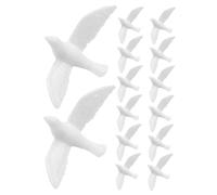 Beaupretty 14pcs Mini White Dove Figurines Detailed Miniature Pigeon Models for Wedding Cake Toppers DIY Craft Birds Winter Dove Statues Micro Landscape Dollhouse Decorations