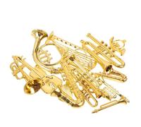 Beaupretty 14pcs Miniature Acrylic Musical Instrument Ornaments Lightweight Xmas Tree Decorations for Crafts DIY Home Party Pendant Accessories