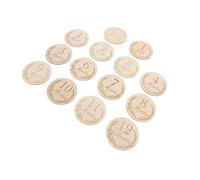 Beaupretty 14pcs Wooden Growth Recording Cards Monthly Photo Props for Newborns Chic Design for Capturing First Year Moments Keepsake for Parents