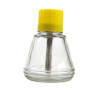 Beaupretty 150ML Nail Polish Remover Pump Dispenser Bottle Refillable Press Bottle for Manicure Tools Glass Liquid Storage for Salon and Home Use