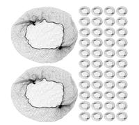 Beaupretty 150pcs Invisible Black Hair Bun Nets Stretchy Elastic Mesh Updo Covers for Ballet Gymnastics Theater Breathable Lightweight Non-slip Hairnets with Flexible Elastic Edge for All-day