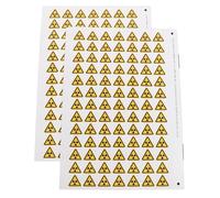 Beaupretty 150pcs Ionization Warning Sign Sticker Radiation Warning Symbol Decal Caution Danger Sticker for Laser Equipment Do Not Touch Sign for Industrial Safety Label