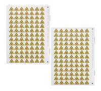 Beaupretty 150pcs Ionizing Radiation Warning Stickers, Self-adhesive Cautious Laser Danger Decals 2.5cm for Workplace and Laboratory Safety Signs