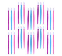 Beaupretty 150pcs Nail Care Tools Set with Plastic Cuticle Pushers and Nail Cleaners 3 Colors Pink Blue Purple, Manicure Sticks for Home and Professional Salon Use