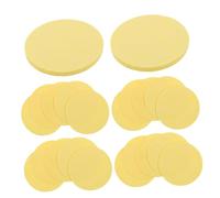 Beaupretty 150pcs Natural Compressed Facial Sponges Gentle Cellulose Exfoliating Pads for All Skin Types Soft Wood Pulp Makeup Removal Round Sponges for Daily Cleansing and Spa Use