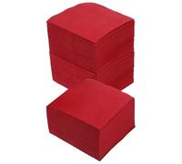 Beaupretty 150pcs Red Cocktail Napkins Soft Disposable Beverage Napkins for Western Restaurants and Special Events