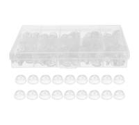 Beaupretty 150pcs Rubber Locking Pin Backs with Flexible Non-Slip Clasps for Badge Pins Tie Tacks Hat and Brooches - Secure Keepers for Jewelry Making and Name Tags