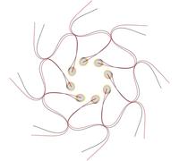 Beaupretty 15pcs 27mm Piezo Disc Pickups Piezoelectric Transducers for Guitar Drum Trigger with 33cm Wire Contact Microphone Elements for Musical Instruments