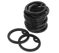 Beaupretty 15pcs Black Silicone Military Dog Tag Silencers for Pet Name Tag Rings Noise-reducing Id Protectors for Dog Collars Pet Accessories for Puppy Collar Use