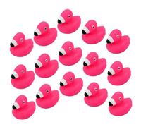Beaupretty 15pcs Cartoon Flamingo Bath for Squeaky Shower Plaything with Bright Colors Water Spray Function Sensory Learning and Hand Eye Coordination Fun for Bathtub