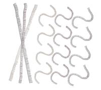 Beaupretty 15pcs Diy Doll False Eyelashes Strip Set 0.8cm Craft Doll Lashes for Makeup and Decoration