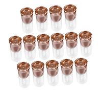 Beaupretty 15pcs Lip Gloss Tubes and Empty Lip Balm Containers with Rose-shaped Gold Caps for Diy Lipstick Making and Cosmetic Storage