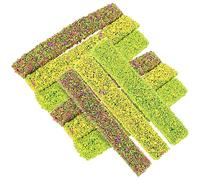 Beaupretty 15PCS Miniature Simulated Shrub Clusters for DIY Micro Landscape Lightweight Sponge Material Static Vegetation Groups for Model Railway Sand Table and Scenic Decoration