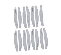 Beaupretty 15pcs Nail Polishing Files Half-Moon Shape Sanding Strips for Manicure Lightweight and Portable Nail Repair Tools Grit for Comfortable Use