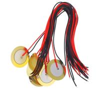 Beaupretty 15pcs Piezo Pickup Discs with Leads High Sensitivity Piezoelectric Transducers for Acoustic Guitar Drum Trigger and Musical Instrument Accessories Easy to Install